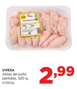 Oferta de Uvesa - Alitas De Pollo Partidas por 2,99€ en Alimerka