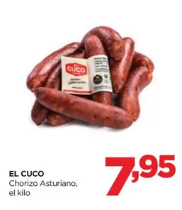 Oferta de El Cuco - Chorizo Asturiano por 7,95€ en Alimerka