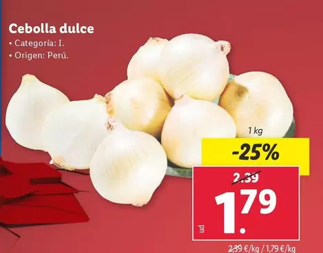 Oferta de Origen - Cebolla Dulce por 1,79€ en Lidl