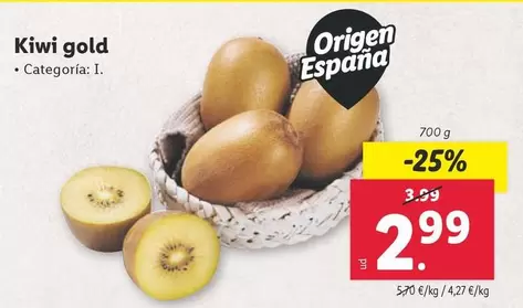 Oferta de Kiwi - Kiwi Gold por 2,99€ en Lidl