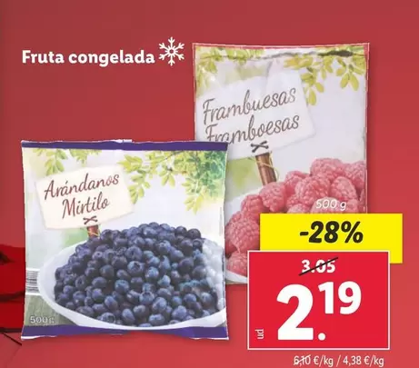 Oferta de Fruta Congelada por 2,19€ en Lidl