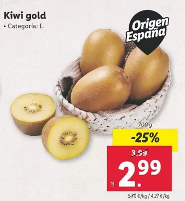 Oferta de Kiwi - Kiwi Gold por 2,99€ en Lidl