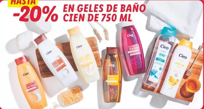 Oferta de Cien -  De 750 Ml - En Geles De Bano en Lidl