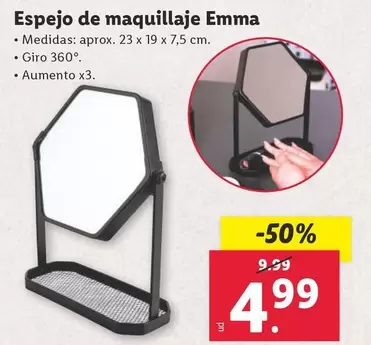 Oferta de Emma - Espejo De Maquillaje Emma por 4,99€ en Lidl