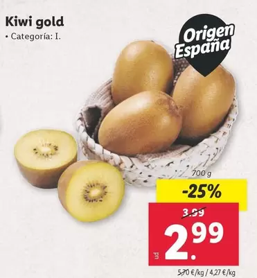 Oferta de Kiwi - Kiwi Gold por 2,99€ en Lidl