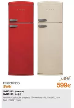 Oferta de Svan - Frigorífico por 599€ en Expert