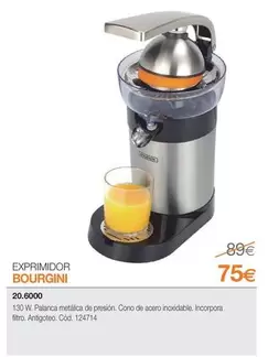 Oferta de Bourgini - Exprimidor por 75€ en Expert