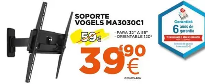 Oferta de Dewalt - Soporte Vogels MA3030C 1 por 39,9€ en Expert