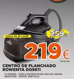 Oferta de Rowenta - Centro De Planchado Dg9611 por 219€ en Expert