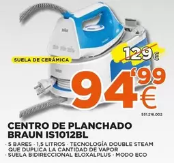 Oferta de Braun - Centro De Planchado Is1012bl por 94,99€ en Expert