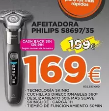 Oferta de Philips - Afeitadora S8697/35 por 169€ en Expert