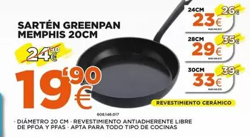 Oferta de Greenpan - Sartén Memphis 20cm por 19,9€ en Expert