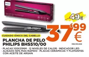 Oferta de Philips - Plancha De Pelo Bhs510/00 por 37,99€ en Expert