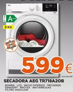 Oferta de AEG - Secadora TR718A20B por 599€ en Expert