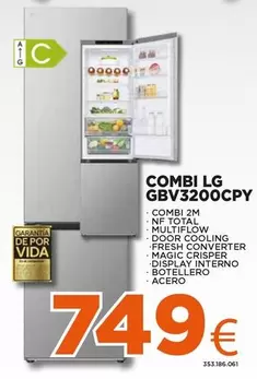 Oferta de LG - Combi Gbv3200cpy por 749€ en Expert