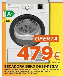 Oferta de Beko - Secadora Dhs8413ga 1 por 479€ en Expert