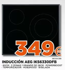 Oferta de AEG - Induccion IKS6330DFB por 349€ en Expert