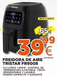 Oferta de Tristar - Freidora De Aire Fria  FR9008 por 39,99€ en Expert