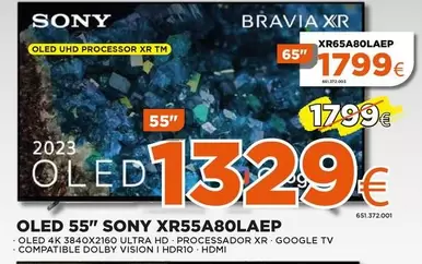 Oferta de Sony - Xr Xr65a80laep por 1329€ en Expert