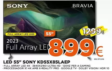 Oferta de Sony - Led 55 Kd55x85laep por 899€ en Expert