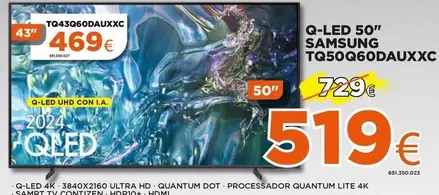 Oferta de Samsung - Q-Led 50" Tq50q60dauxxc por 519€ en Expert