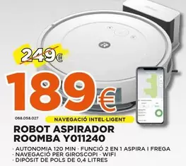 Oferta de Roomba - Robot Aspirador  Y011240 por 189€ en Expert