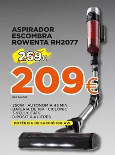 Oferta de Rowenta - Aspirador Escombra Rh2077 por 209€ en Expert