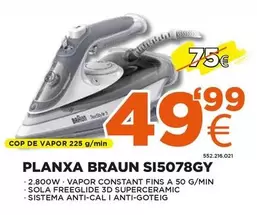 Oferta de Braun - Planxa S15078gy por 49,99€ en Expert