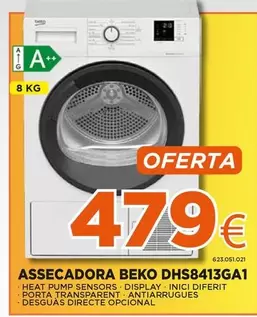 Oferta de Beko - Assecadora Dhs8413ga0 por 479€ en Expert