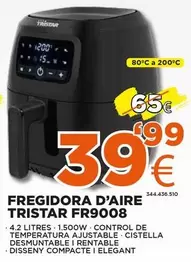 Oferta de Tristar - Fregidora D'aire Fri9008 por 39,99€ en Expert