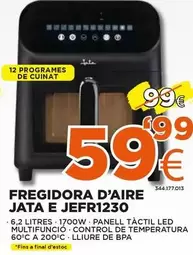 Oferta de Jata - Fregidora D'aire  E Jefr1230 por 59,99€ en Expert