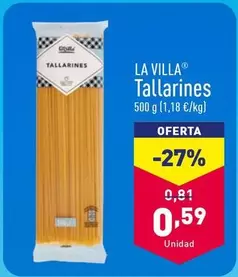 Oferta de La Villa - Tallarines por 0,59€ en ALDI