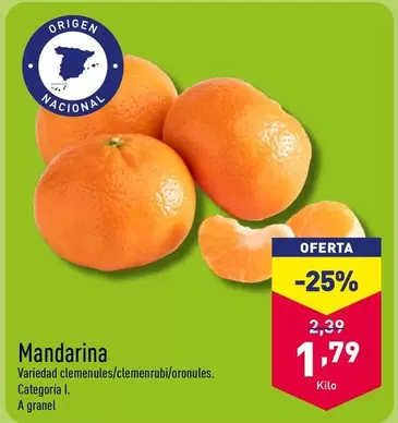 Oferta de Mandarina  por 1,79€ en ALDI