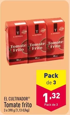 Oferta de El Cultivador - Tomate Frito por 1,32€ en ALDI