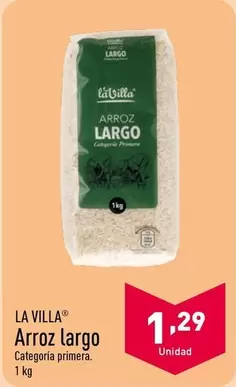 Oferta de La Villa - Arroz Largo por 1,29€ en ALDI