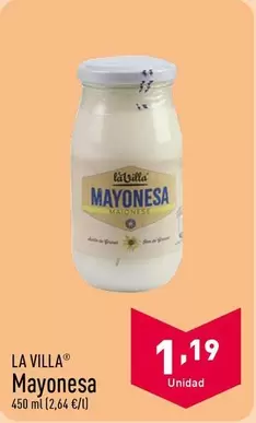 Oferta de La Villa - Mayonesa  por 1,19€ en ALDI