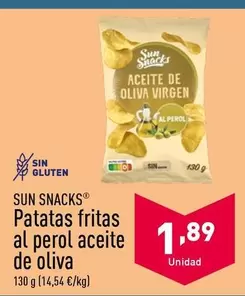 Oferta de Sun Snacks - Patatas Fritas Al Perol Aceite De Oliva por 1,89€ en ALDI