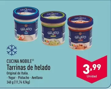 Oferta de Cucina Nobile - Tarrinas De Helado por 3,99€ en ALDI