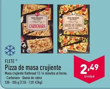 Oferta de Flete - Pizza De Masa Crujiente por 2,49€ en ALDI