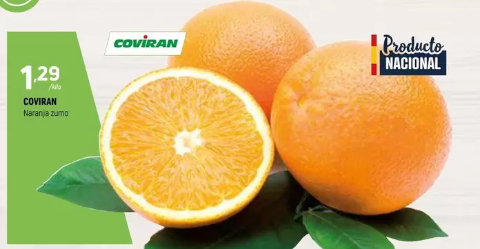 Oferta de Coviran - Naranja Zumo por 1,29€ en Coviran