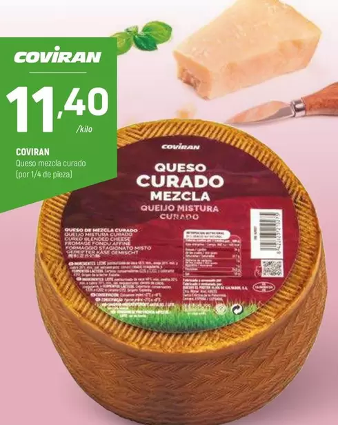 Oferta de Coviran - Queso Curado por 11,4€ en Coviran