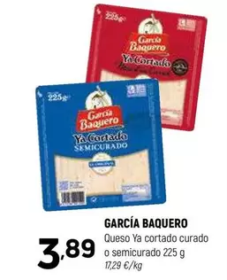 Oferta de García Baquero - Queso Ya Cortado Curado O Semicurado por 3,89€ en Coviran