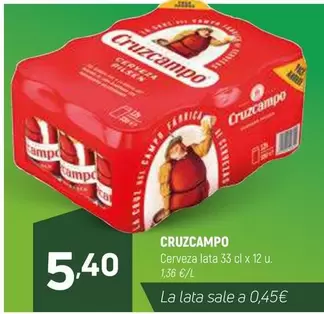 Oferta de Cruzcampo - Cerveza por 5,4€ en Coviran