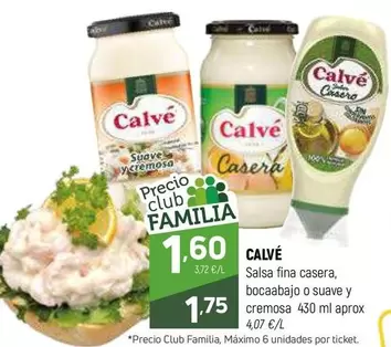 Oferta de Calvé - Salsa Fina Casera por 1,75€ en Coviran