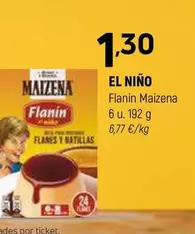 Oferta de El Niño - Flanin Maizena por 1,3€ en Coviran