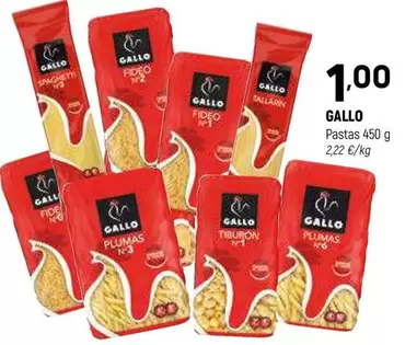 Oferta de Gallo - Pastas por 1€ en Coviran