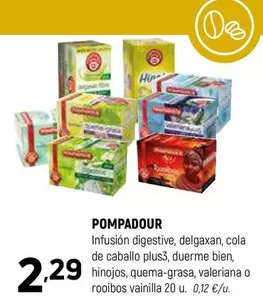 Oferta de Pompadour - Infusión Digestive por 2,29€ en Coviran