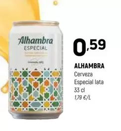 Oferta de Alhambra - Cerveza Especial Lata por 0,59€ en Coviran