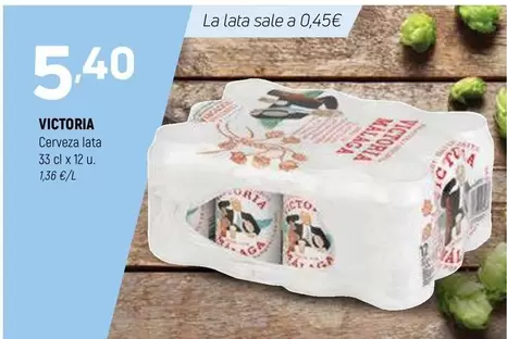 Oferta de Victoria - Cerveza Lata por 5,4€ en Coviran