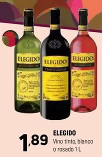 Oferta de Elegido - Vino Tinto por 1,89€ en Coviran